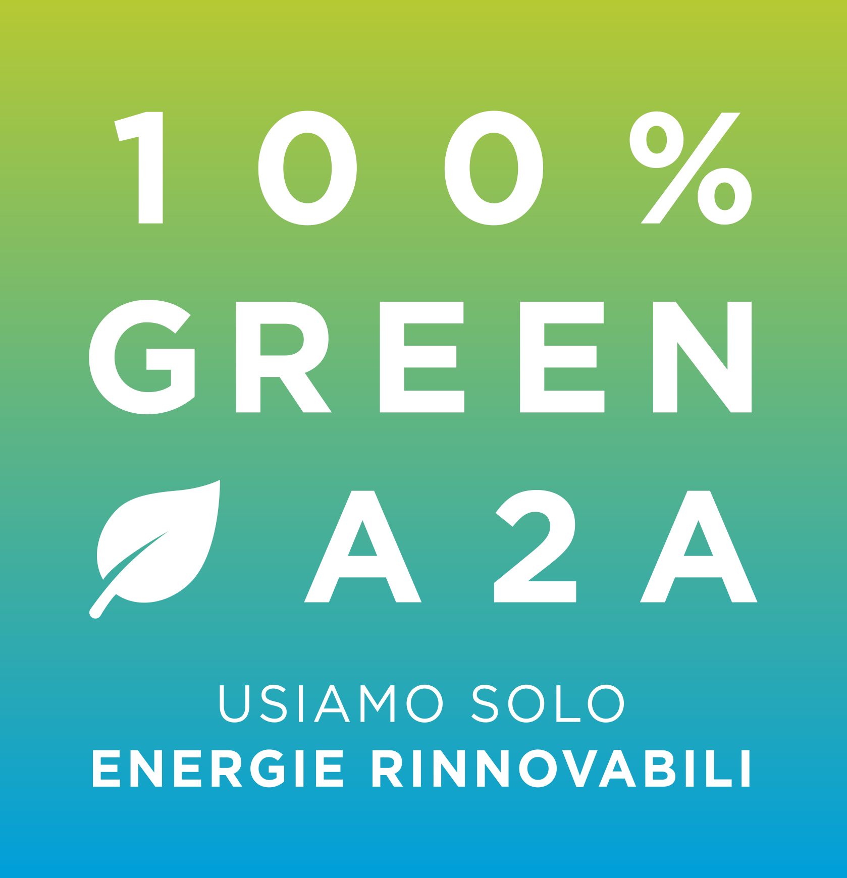 Logo 100% Green A2A Energia
